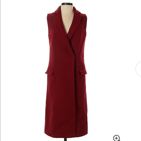 Red Nicholas Wool Vest - Picture 1 of 9